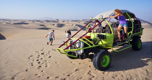 Take a spin in the the desert oasis of Huacachina on your Peru Vacation