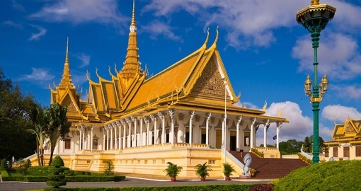 The Royal Palace in Phnom Penh is a great photo opportunity on all Cambodia tours.
