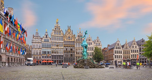 The port city of Antwerp is located on the River Scheldt