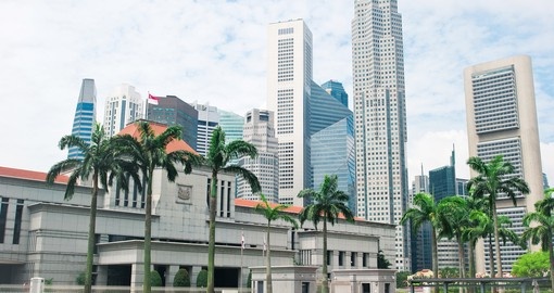 Drive by the Parliament Buildings during your Singapore tour.