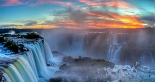 Enjoy Sunset over Iguassu Falls on your Argentina Tour