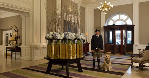 Enjoy warm hospitality at the Balmoral during your trip to Scotland
