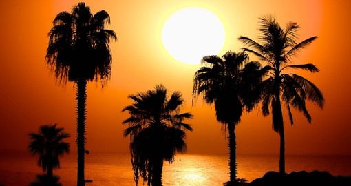 A spectacular sunset in Oman