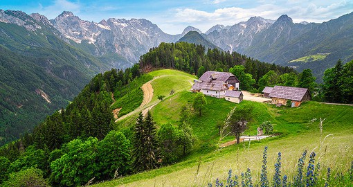 Surround yourself with the stunning sights of Logar Valley, buried deep in the Kamnik Alps