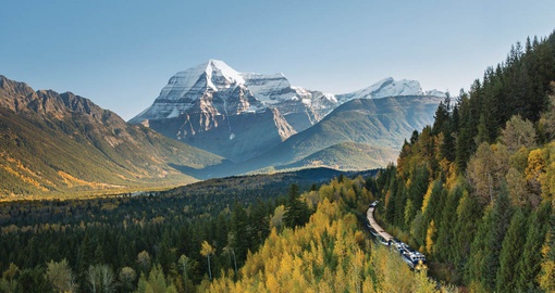 Majestic Mount Robson provides a magical background