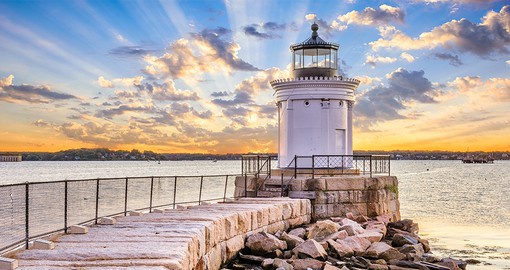 Lighthouses dot the coast of Maine