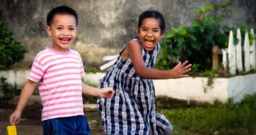 The smiles of Tongan children