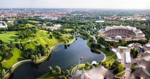 Visit Olympia Park, home of the Games of the XX Olympiad during your Germany vacation
