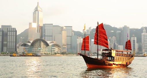 Traditional ship sailing the bay