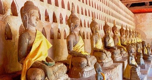 Buddhist Statues in Vientiane