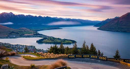 Experience tranquility during sunset in the astonishing Queenstown