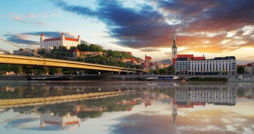 The rich history of Bratislava can be seen in the medieval and Gothic old town