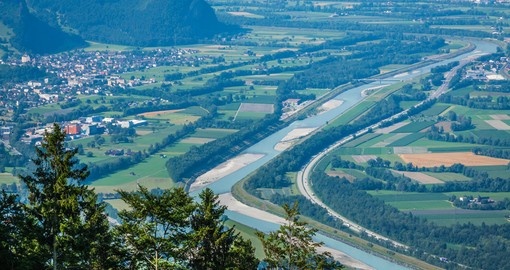 Beautiful panorama of Liechtenstein