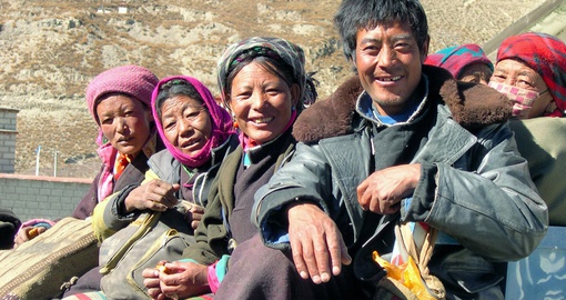 Visit friendly locals in  Gyantse on your trip to China
