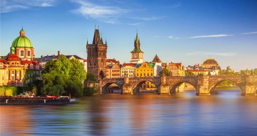 Enjoy a stroll along the Vltava River on your trip to Prague