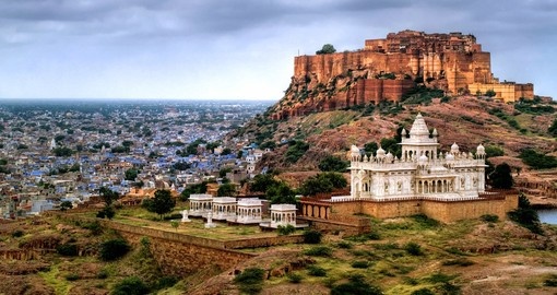 Blue city of Jodhpur with Mehrangharh Fort