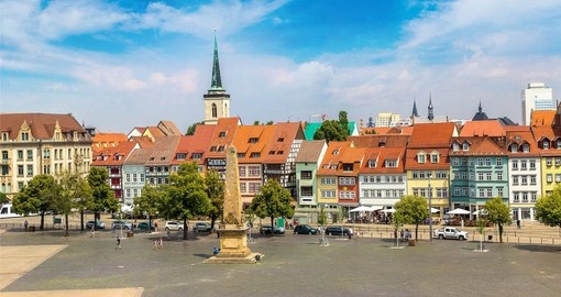 Erfurts medieval town centre is a must see on any german vacation package