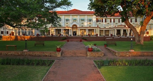 Experience all the amazing amenities of the Victoria Falls Hotel during your next Zimbabwe vacations.