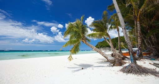 A perfect tropical white sand beach in Boracay