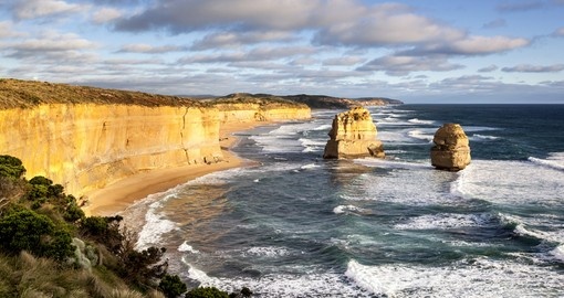 The Twelve Apostles in Victoria - an inclusion on many Australian tours.
