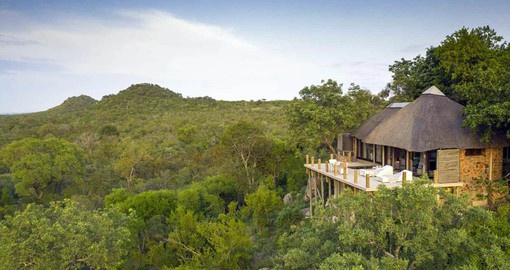 Leopard Hills offers magnificent views over the bush and an active waterhole