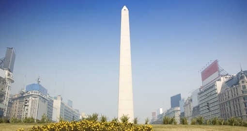 The Obelisk in central Buenos Aires - a very popular photo opportunity while on all Argentina tours