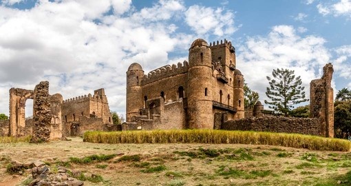 Panorama view at the Fasilides Castle - a great photo opportunity while on your Ethiopia vacation.