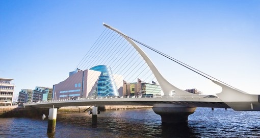 Explore landmark Samuel Beckett Bridge on your next Dublin vacations.