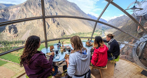 Lunch with a view in the Andes