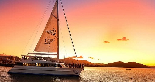 Embark on a dinner cruise in Cairns during your Australia vacation.