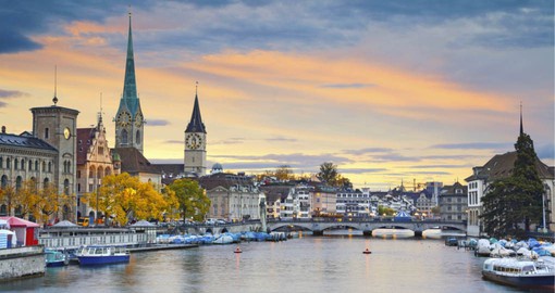 The lake basin and Old Town make up the heart of Zurich