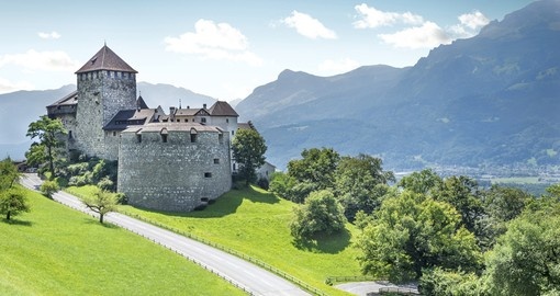 A medieval castle in Vaduz - always a popular photo opportunity on all Liechtenstein Vacations