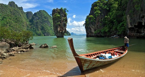 Phang-Nga is renown for it's sheer limestone karsts which played a starring role in a James Bond movie