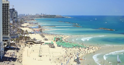 Tel-Aviv beach on the Mediterranean