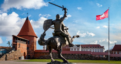 The 14th century Kaunas Castle was built to defend against the onslaught of crusaders