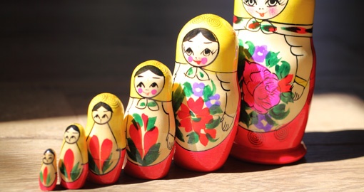 Russian Dolls...Popular Souvenirs