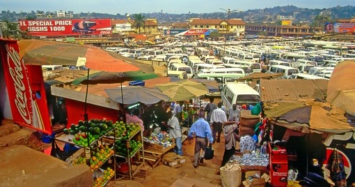 Bus station in Kampala