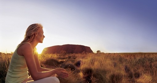 Experience the amazing Uluru at Sunset during your next Australia vacations.