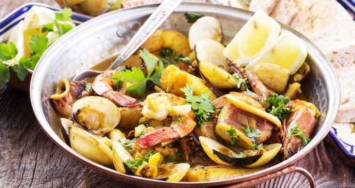 Cataplana with seafood