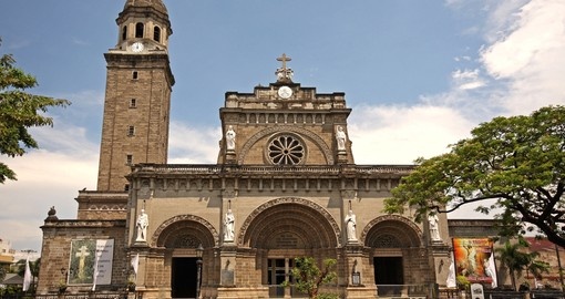 Manila Cathedral in the Intramuros area of Manila is a popular destination while on you Philippine vacation.