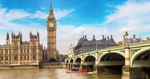 Big Ben, Parliament, and Westminster bridge