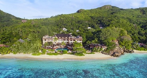 You will be staying at the Double Tree by Hilton Allamanda Resort & Spa during your Seychelles vacation.