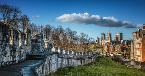 A cathedral city with Roman origins, York is the medieval walled city