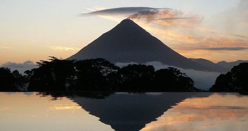 The Arenal Volcano is considered one of the most beautiful volcanoes in the world