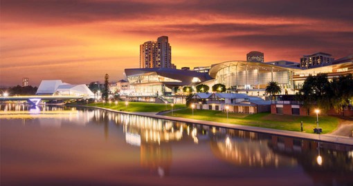 Set on the banks of the River Torrens, Adelaide is sophisticated and multicultural