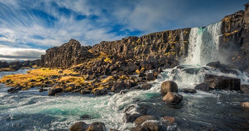 Located on the Golden Circle route, Thingvellir National Park is one of the most frequently visited attractions in Iceland