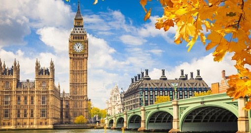 Walk along the city streets in London and admire the beautiful landscape on your London Vacation