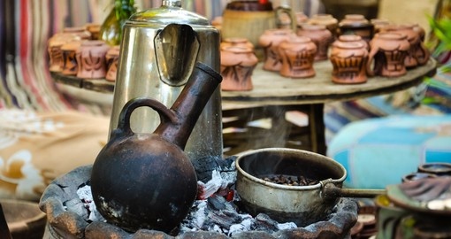 Traditional coffee making