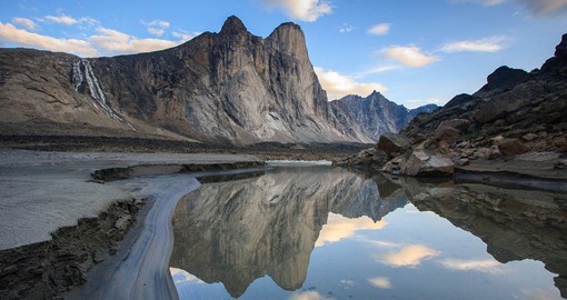 Mount Thor in Auyuittuq National Park features the world's greatest vertical drop at 1,250 meters