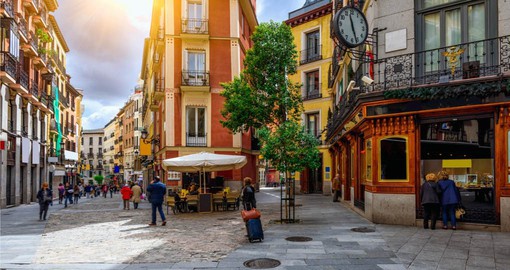 Take time on your holiday in Spain to wonder the cozy old streets of Madrid